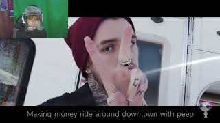 reacting to downtown by lil peep i love this song [upl. by Nishom]