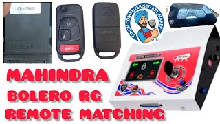 Mahindra Bolero remote matching Minda Rg central locking on table [upl. by Ahseenat]