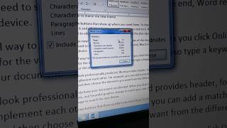 word count ms word program trendingshorts [upl. by Adebayo]