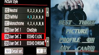 How to install cinestyle CLog  Chrome on any canon DSLR Mirroless [upl. by Naujd]