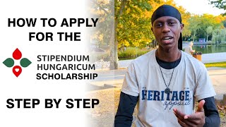 APPLY FOR STIPENDIUM HUNGARICUM SCHOLARSHIP STEP BY STEP GUIDE  202526 [upl. by Stacia]