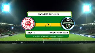 🔴Live SIMBA SC 0 vs SINGIDA FG 1 LIVE MATCH MAPINDUZI CUP 2024 [upl. by Yeldnarb]