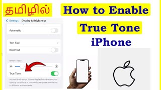 How to Enable True Tone in iPhone Tamil  VividTech [upl. by Wachter]