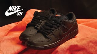 Nike SB Triple Black Dunk Low  SB Holiday Apparel [upl. by Treboh]