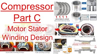 Part 37  Compressor  Part C Motor Stator Winding [upl. by Nnagrom549]