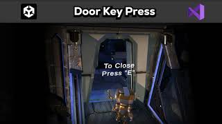 Unity Door Animation On Key Press EASY [upl. by Jonis]