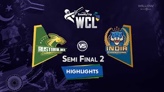 Highlights Semi Final 2 Australia Champions vs India Champions  Semi Final 2  AUSC vs INDC [upl. by Llewxam]