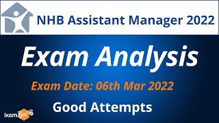 NHB Assistant Manager 2022  Exam Analysis  By Yaman Kansal [upl. by Ok]