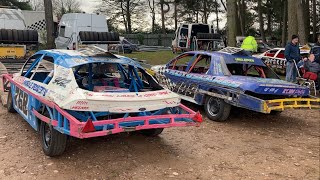 Saloon Stockcars Hednesford Hills Raceway 171124 [upl. by Gradeigh]