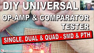 A Simple Cheap DIY Op Amp and Comparator Tester SMD and Through Hole Single Dual and Quad [upl. by Baiel]