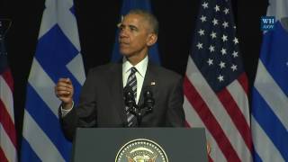 President Obama s Speech to birthplace of democracy—during his final foreign trip in Athens Greece [upl. by Sauer]