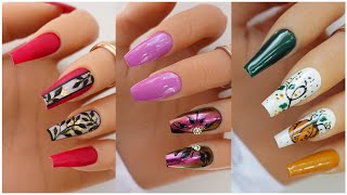 Simple Nail Art Designs  The Best Compilation of Autumn Nails  Nails Art Ideas  Cute Nails 💖 [upl. by Nyllewell330]