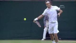 Roger Federer  Forehand slow motion [upl. by Ennirroc]