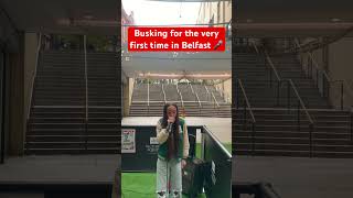 Part of your World Busking in Belfast 🎤🥰🎤🥰 reels busking challenge [upl. by Alenson561]