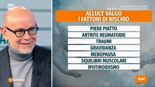 Unomattina Rai1  Alluce Valgo ne parliamo con il presidente dei Podologi Italiani [upl. by Elvia]