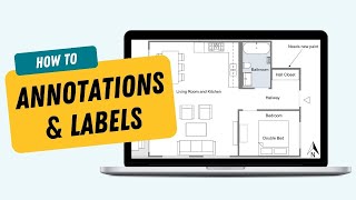 Add Annotations and Labels to Floor Plans  RoomSketcher App [upl. by Jonna]