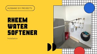 Rheem Water Softener  DIY Water Softener Installation [upl. by Giustina670]