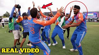 Virat Siraj arshdeep Rinku Singh T20 world cup win after dance match 😂 harshkeshricirketfact [upl. by Anigroeg]