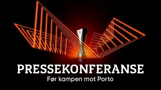 Se Glimts pressekonferanse før kampen mot Porto [upl. by Eliza]