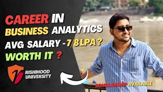 Career Option In Business Analytics  Rishihood University x KPMG  Placement Campus  Jee Mains [upl. by Gnihc643]