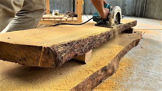 Extremely Ingenious Skills Woodworking Worker  Large Woodworking Monolithic Crafts Wooden Furniture [upl. by Tabatha]