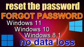 ✨How To Reset Forgotten Password In Windows 11 10 \ 81 Without Losing Data\Without programs [upl. by Yvi]