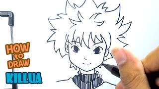 How to Draw Killua From Hunter x Hunter  Drawing Anime [upl. by Scott103]