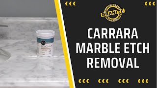 Marble Etch Removal for Carrara Stone [upl. by Neillij482]