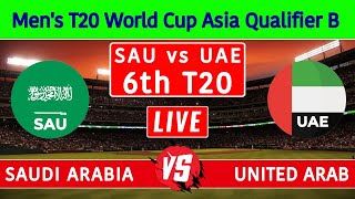 LIVE 🔴 Saudi Arabia Vs UAE  4th T20  SAU vs UAE  Mens T20 World Cup Asia Qualifier B 2024 [upl. by Adnama60]