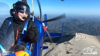 Vol découverte de Charline en ULM autogire au sommet du MontVentoux avec FLYSORGUEVENTOUXCOM [upl. by Garris]