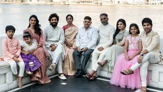 Allu arjun family unseen moments at Niharika konidela marriage [upl. by Lane525]