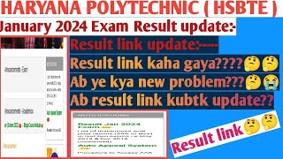 Hsbte Semester exam result update Haryana Polytechnic result update Hsbte result 2024 [upl. by Gershon]