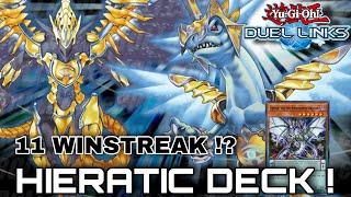 HIERATIC Deck   110 Winstreak  YuGiOh  Duel Links [upl. by Arah]