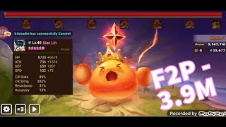 Summoners War Monster Subjugation FIRE SLIME KING FREE TO PLAY TEAM comparison pt2  39M SCORE [upl. by Aleunamme]