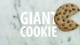 Giant Chocolate Chip Cookie Recipe [upl. by Enitselec]