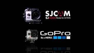 SJCAM SJ4000 vs GoPro Hero 3 Black WINTER DRIFT [upl. by Inalel]