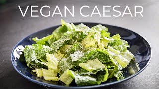 BEST vegan Caesar Salad Dressing Recipe EVER [upl. by Anastatius256]