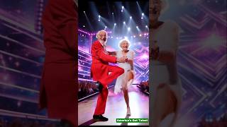 Two 100yearolds dance amazingly on the AGT stage talent [upl. by Ahsila]