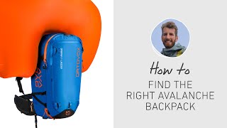 AVABAG ASCENT Ski Touring Backpacks  ORTOVOX Backpack advisor [upl. by Ahsemak]