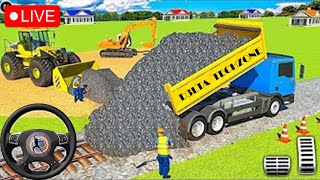 JCB 3DX Backhoe Loader Driving 🔴 Live Bus Simulator Indonesia gameplay jcb live indonesia [upl. by Intihw235]