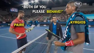 The Tennis Match That Turned into a CIRCUS Kyrgios vs Paire [upl. by Sladen]