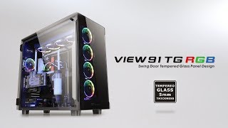 Thermaltake View 91 Tempered Glass Edition Super Tower Chassis Product Animation [upl. by Atiraj]