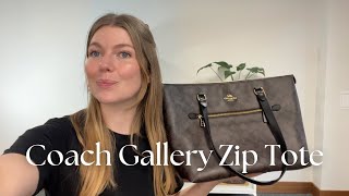 Coach Gallery Zip Tote Review [upl. by Tuneberg]