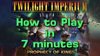 How to Play TI4 Prophecy of Kings in 7 minutes [upl. by Drape]