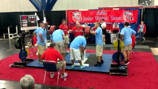 Matt Sohmer 345 kilo 761 pound Raw Squat World Record at 18 [upl. by Brnaba]