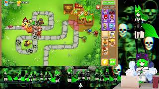 Bloons TD6 Monkey Meadow Medium With Friends [upl. by Htiduj]