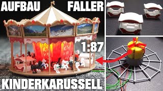 Kinderkarussell 140316 Faller 2023 ► Modellaufbau │MGX [upl. by Goto325]