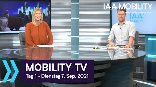 RELIVE Mobility TV  Tag 1  IAA MOBILITY 2021 [upl. by Tore]