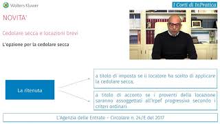 CEDOLARE SECCA E LOCAZIONI BREVI – ADEMPIMENTO [upl. by Juli]