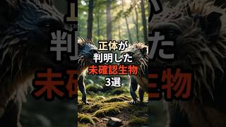 正体が判明した未確認生物3選都市伝説 雑学 日本 未確認生命体 生物 [upl. by Anaidirib]